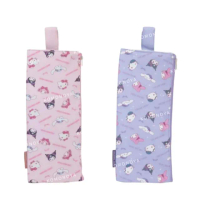 【小禮堂】Sanrio 三麗鷗 大集合 電棒燙收納包 表情款(平輸品)