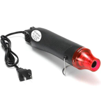 Mini Heat Gun for Epoxy Resin 300W Portable Handheld Black Hot Air Gun for Crafts Embossing Clay Rubber Stamp DIY Heat Tools