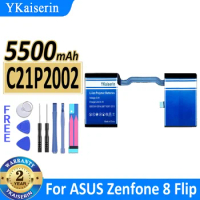 YKaiserin Battery C21P2002 C21P2001 For ASUS ROG Phone 5 5S Pro/for Zenfone 8 Flip ZS673KS I005DA I005DB Phone5 Pro Bateria