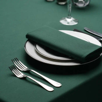 SALE!!! Taplak meja polos katun warna hijau tua napkin tapkin serbet makan - 160x240