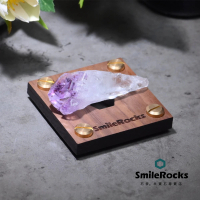 【SmileRocks 石麥】紫鈦晶原礦 No.043250401(附SmilePad 6X６底板)