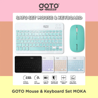Goto Moka Keyboard Mouse Set Wireless Laptop Komputer Portable