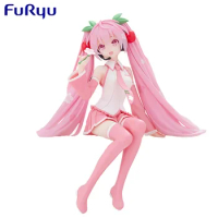 2024 New FuRyu Noodle Stopper Figure Hatsune Miku Sakura Miku 2024 Kawaii Anime Figure Action Model Collectible Toys Gift