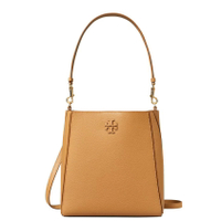 精選★TORY BURCH McGraw 徽標Logo磁力按扣 荔枝紋皮革 女款水桶包單肩斜挎手提包 158499~【購物節★菲尼斯 國際精品3折起 春夏新品 換季下殺】