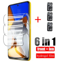 Hydrogel Film For Xiaomi Poco M4 Pro 4G Glass Screen Protector Poco M4 Pro 5G Tempered Glass Protective Film Poco X4 Pro NFC X3