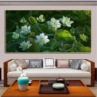 Tranh Hoa Sen/ Tranh Treo Phòng Khách/Phòng Ngủ/ Tranh Tráng Gương In UV 5D/ Tranh Deco Phòng