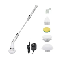 Multi-brush Head Wireless Electric Cleaning Brush Kitchen Bathroom Housework Cleaning Toilet Brush Rotating Mop