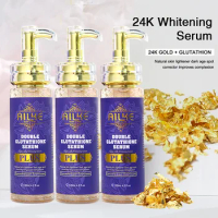 AILKE Whitening Serum, Anti Melanin, Wrinkles, Age, Organic Women Skin Care, With Glutathione, Aloe Vera, Vitamin C, 100ML