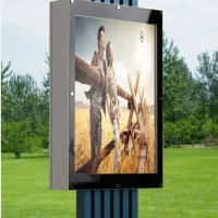 42 46 55 65 84 inch outdoor waterproof ad digital kiosk with single/double sided 2000nits lcd HD 1080p display