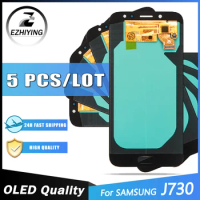5 Pieces/Lot OLED Display For SAMSUNG Galaxy J7 Pro LCD Display Touch Screen J730 J730F For SAMSUNG J7 Pro 2017 LCD Assembly
