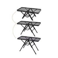 Camping Folding Table, Portable, Ultralight, Waterproof, Iron Mesh Table, Nature Hike, Tourist Equipment and Accessories