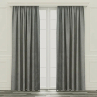 【特力屋】可水洗塗層遮光窗簾 灰色 290x240cm