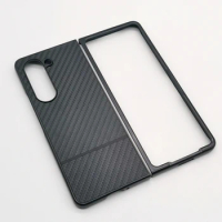 For Samsung Galaxy Z Fold 5 Fold5 Case Luxury Ultrathin Carbon Fiber Flip Cover For Galaxy Z Fold 5 4 3 2 1 Back Protective Case