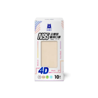 【藍鷹牌】N95 4D立體型醫療成人口罩 10片x1盒(14色可選)