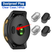 TPU Dust Cap Cover for Garmin Fenix 6 6S 6X 7 7S 7X Charger Dustproof Plug Case for Garmin Forerunner 955 255 255S 945 745 935