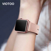 38mm 40mm Genuine Leather Band for Apple Watch Series 5 4 3 2 1,VIOTOO High Quality Luxury Leather Strap Band Women's Watchband
