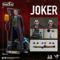 In Stock Fond Joy Genuine DC Figure Deluxe Edition Joker Heath Ledger Model Action Figure Scene Platform Toys Hobby
