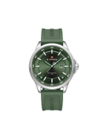 นาฬิกาข้อมือผู้ชาย NF9248T B สายซิลิโคน 45มม. สีเขียว