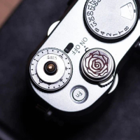 Original Handmade Silver+Brass Camera Shutter Release Button for Fujifilm X100F X100V XT4 XPRO2 XE3 XT3/X10/ X20/X30 Leica M1/M2