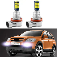 2Pcs LED Fog Lamp Bulbs For Chevrolet Captiva 2006 2007 2008 2009 2010 2011 2012 White Fog Lamp Canbus
