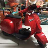 偉士牌鐵皮童車 復古小車 鐵皮玩具
