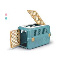 [團購價] 天窗型寵愛籠 上開運輸籃 843 (粉色/藍色) 寵物外出籠 手提籠