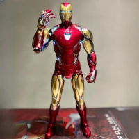 In-stock Mk85 Marvel Avengers Alloy Iron Man New Head Engraving Anime Action Figure Collection Model Toy Original Model Hot Toy