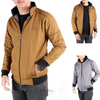 Jaket Bulak Balik Harington Taslan Pria hijau daun L
