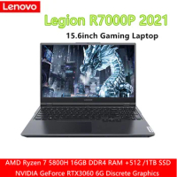 NEW Lenovo Legion R7000P 2021 15.6inch Gaming Laptop AMD Ryzen7-5800H GeForce RTX 3060 6GB Backlit metal body 16GB 512GB/1TB SSD
