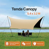 Terpal Atap Tenda Lipat Bahan Oxford Cloth Anti Air UV Panas Tenda Lipat untuk Camping Outdoor