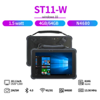 Sincoole Black 10.1inc Rugged Tablet Rom 64gb Ram 4gb Industrial Computer St11 Cpu Z8350 Windows 10pro Rich Interface Hot Sale