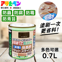 【日本Asahipen】新水性室內外護木漆 0.7L