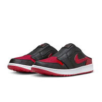 NIKE 耐吉 休閒鞋 Air Jordan 1 Mule Golf 男鞋 女鞋 限量 經典 穆勒鞋 高爾夫 黑色 紅色(FJ1214-001)
