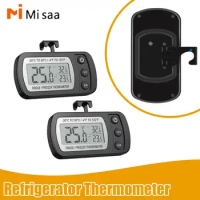 1PC Mini Digital Electronic Fridge Frost Freezer Electronic Digital Refrigerator Thermometer Freezer Anti-humidity Thermometer
