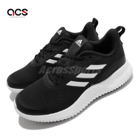 Adidas 慢跑鞋 Alphacomfy 運動 男女鞋 愛迪達 緩震 透氣 路跑 健身 情侶款 黑 白 GV7902