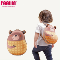 【FARLIN】Sina&amp;Mina 兒童雙肩背後背包(鬆餅熊 )