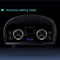Linux System Car Digital Virtual Cockpit Instrument Cluster For Toyota 20 Series Alphard 08-14 Dashboard Speedometer Multimedia