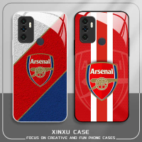 For OPPO A32 4G Premier League Arsenal Football Club Tempered glass phone case