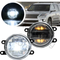 2PCS LED DRL Fog Light For Lexus LX570 RX270 RX300 RX350 RX350hl RX450h GS200t CT200h NX300t Front Driving Daytime Running Lamp