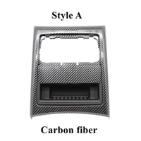 LHD RHD คาร์บอนไฟเบอร์ด้านหลัง AC Vent Grille ด้านนอกกรอบ Ashtray Trim สำหรับ BMW 3 Series E90 E91 2