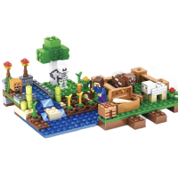 Compatible with Ninjago Minecraft Farm Building Blocks Assembling Toys for Boys and Children Educati
