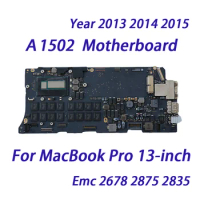 Tested For Macbook Pro A1502 Logic Board 2013 2014 i5 2.4GHz 2.6GHz I5 I7 8G 16G Motherboard 820-4942 820-3476 EMC 2678 2875