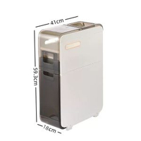 內地直送 - 【嚴選】夾縫置物架衛生間縫隙置物架浴室置物櫃儲物多功能收納櫃