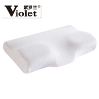 紫羅蘭空氣層小止鼾枕記憶枕高回彈柔軟護頸枕頭枕芯成人枕一只裝