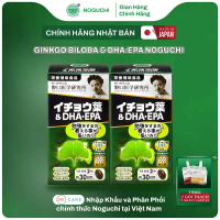 2 Hộp Viên Uống Bổ Não DHA EPA Ginkgo Noguchi Nhật Bản Bổ Não Tăng Tuần Hoàn Máu Não (Hộp 60 Viên) [