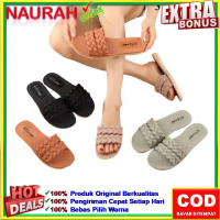 Sandal Slop HYS 2063 Sendal Jelly Wanita Selop Motif Tali 2 Kepang Original HYS Kualitas Import Kare