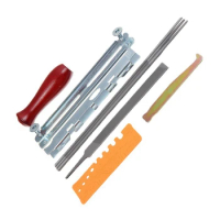Saw Sharpener File Set Sharpener Rack Sharpener Chain Steel+Plastic Sharpener Tool Set
