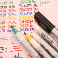 日本櫻花記號筆SAKURA油性小雙頭記號筆 櫻花勾線筆 光盤筆XYK-T
