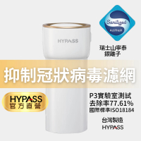 【HYPASS】二代空氣瓶子 單瓶/時尚白(N95等級抑制冠狀病毒濾網)