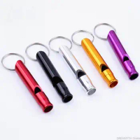 2000pcs Aluminum Alloy Whistle Keyring Keychain Mini For Outdoor Emergency Survival Safety Sport Camping Hunting Multi Color